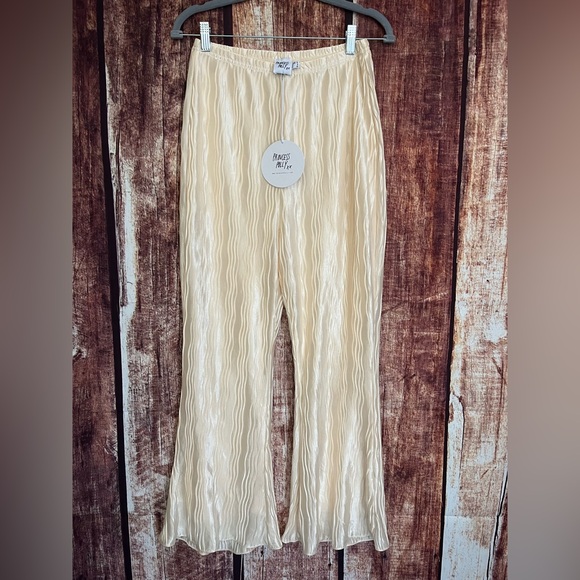 Princess Polly Pants - Princess Polly | NWT Naida Satin Flare Pants